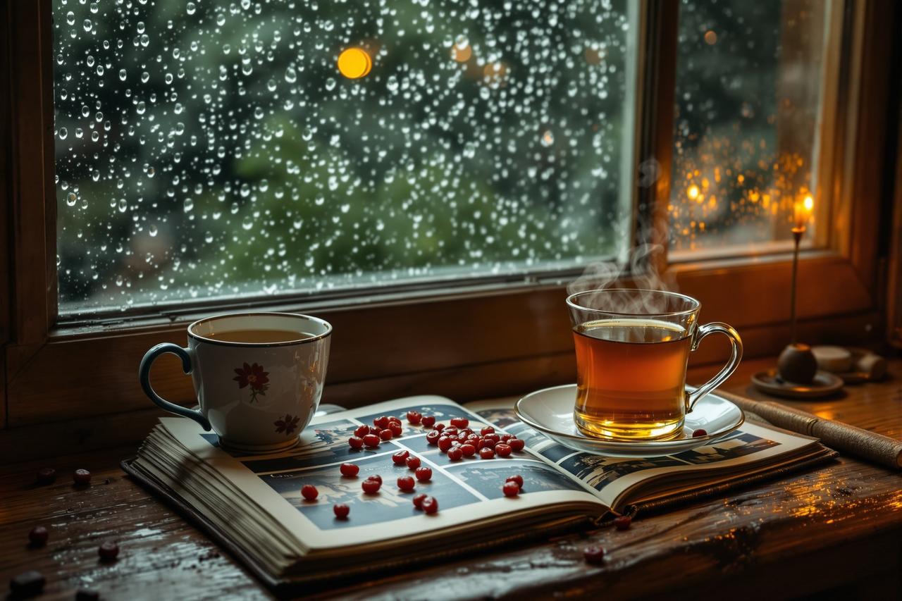 雨天的正确打开方式:红枣姜茶与旧相册
